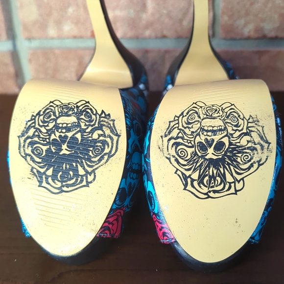 Iron Fist Muerte Punk 4" Peep Toe Heels US5/36 - Picture 12 of 14